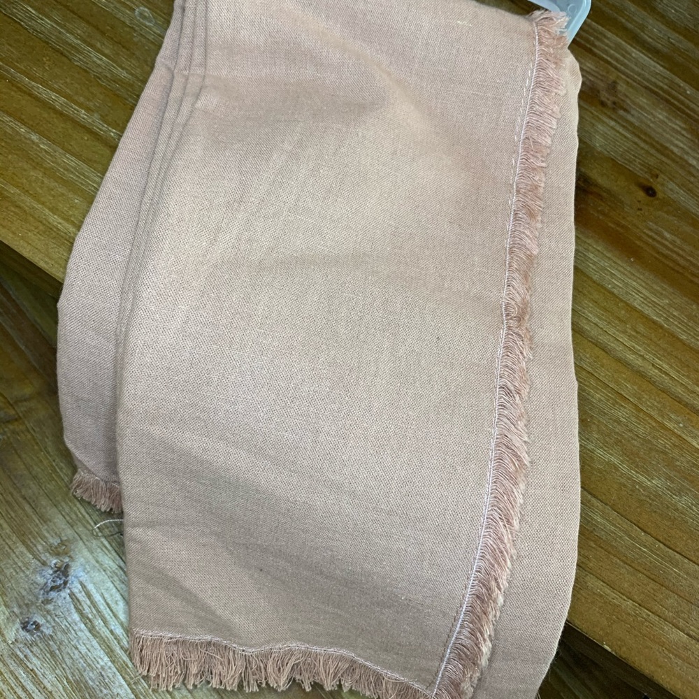 Hearth and Hand Mauve Raw Edge Napkins